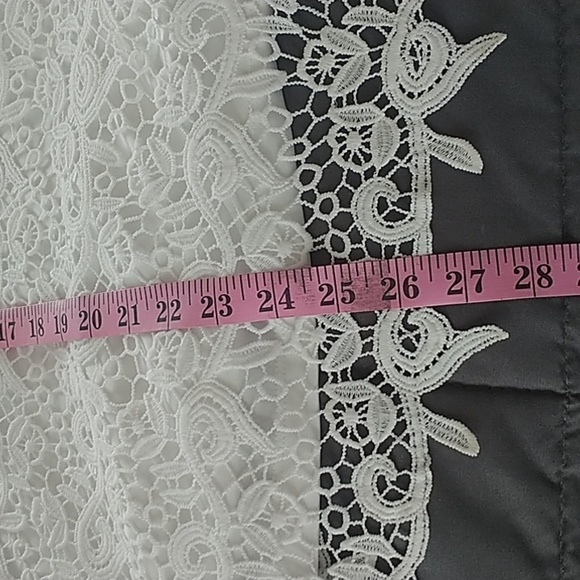 Philosophy White Lace Lined Shirt Sleeve Top XXL - Picture 9 of 10